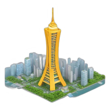 guangzhou tower sticker