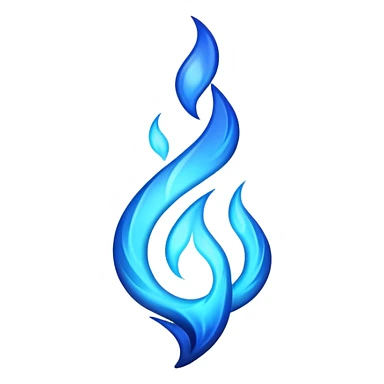 Blue Fire Emoji sticker
