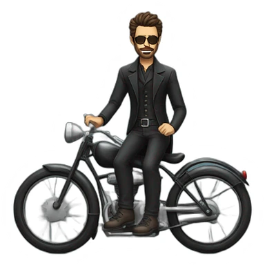jesse custer's preacher on a bike sticker