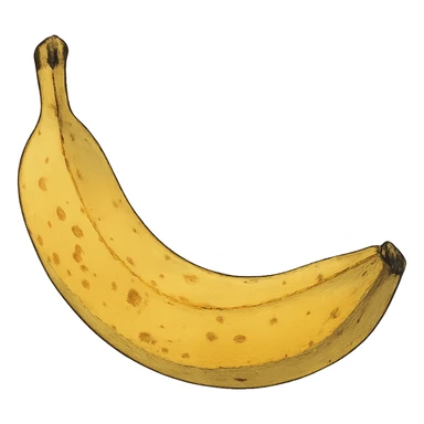 ghibli style banana sticker