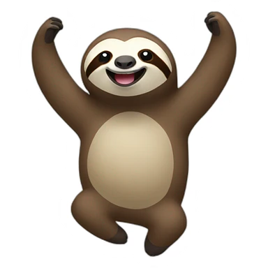 sloth dancing sticker