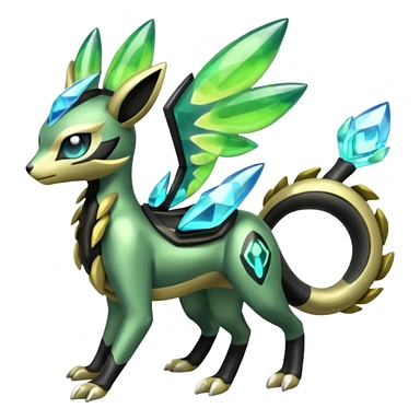  Exotic Meloetta-Zygarde-Zeraora-Protogen-Palkia-hybrid-fusion-Fakémon-creature, full body sticker