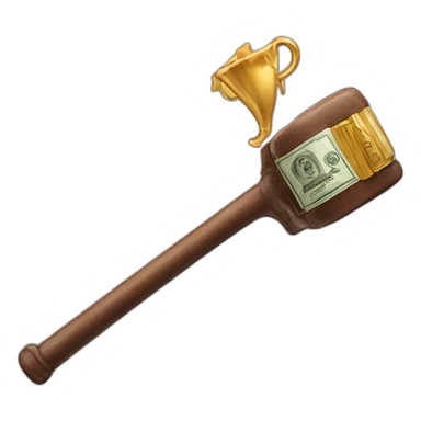 Trumpe dan un bar sticker