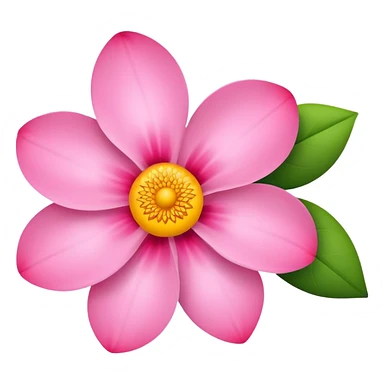 A flower with three petals sticker
