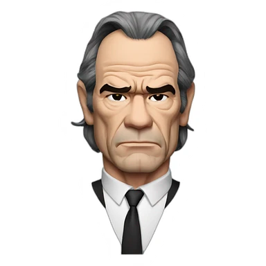 tommy lee jones serious shoulders sticker