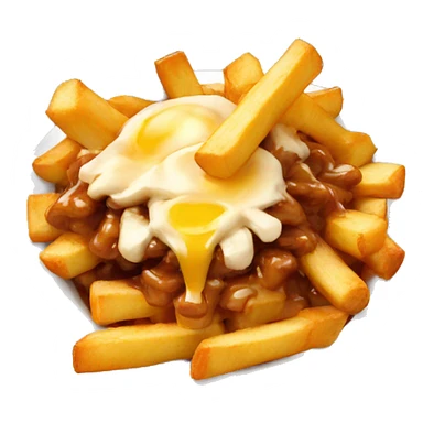 poutine eating a poutine sticker
