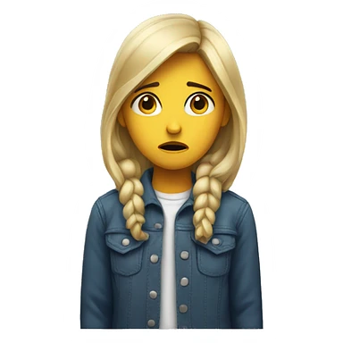 Very very sad girl  sticker