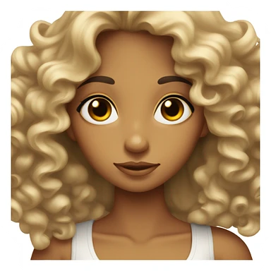 tan angel girl with long black curls, pretty  sticker