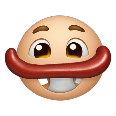 Having red sausssage in my mouth sticker