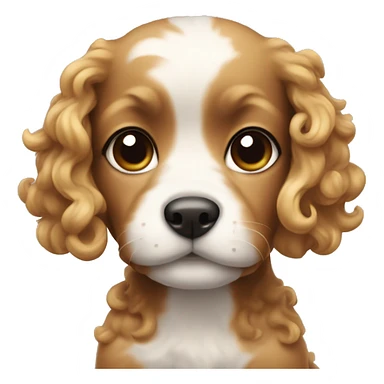 A cute little Little Dog with little curls  sticker