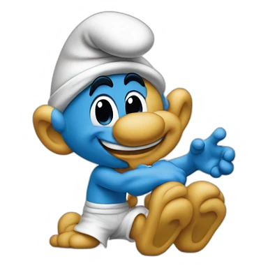 Smurfs sasette sticker