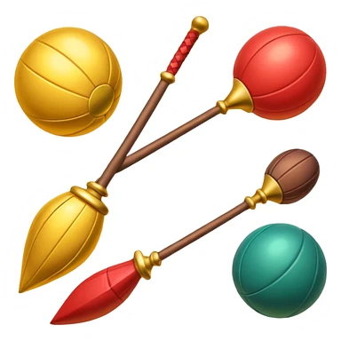make emojies for all the quidditch equipment sticker