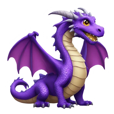 purple dragon sticker