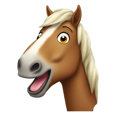 horse being funny  sticker