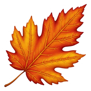 autumn leaf sticker