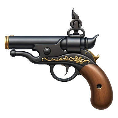 flintlock pistol sticker