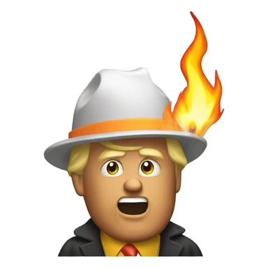 Trump putting out fires sticker