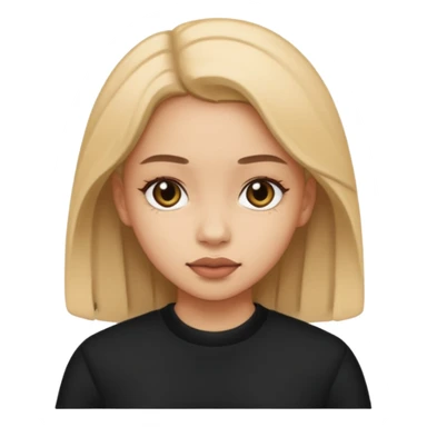 make the outfit black. sticker