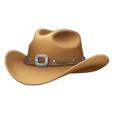 angry cowboy hat sticker