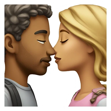 Kissing girlfriend  sticker