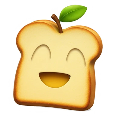 apple with toast sticker