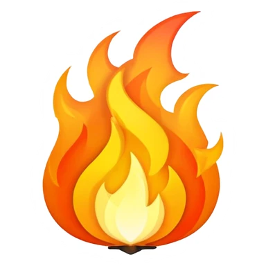 bright flames sticker