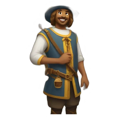 medieval carnival fair sticker