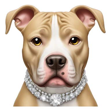 pitbull with bling sticker