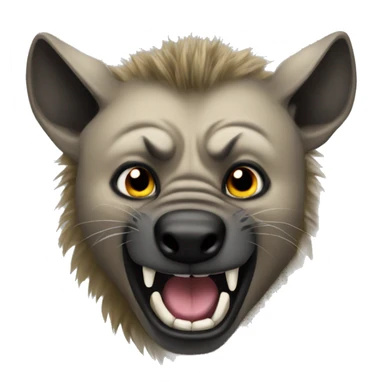 mean hyena sticker
