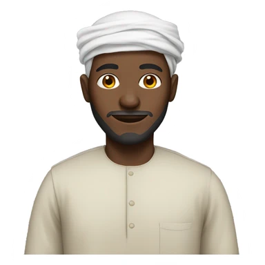 African Muslim man sticker