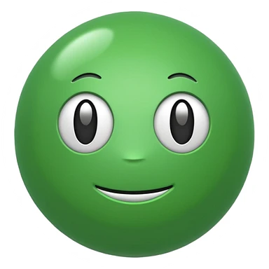 green ball toy sticker