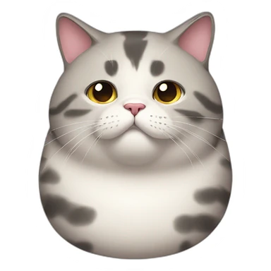 Obese cat sticker