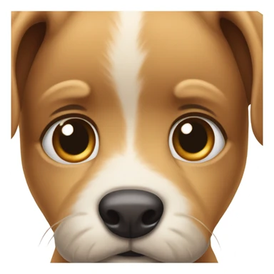 Puppy dog face  sticker