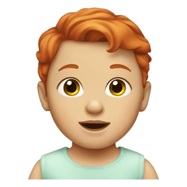 redhead baby  sticker
