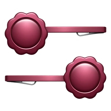 burgundy hairclips sticker