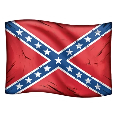  confederate flag emoji that has 13 stars sticker