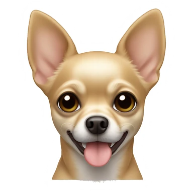 Khaki colored chihuahua sticker