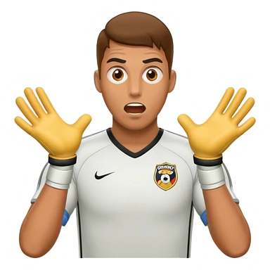 surprised goalkeeper sticker