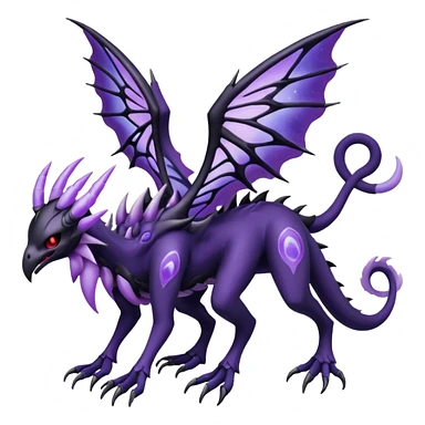 Lunala-Darkrai-Palkia-Fakémon-hybrid-creature (full body)  sticker