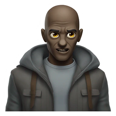 Zed from the zombies movie sticker