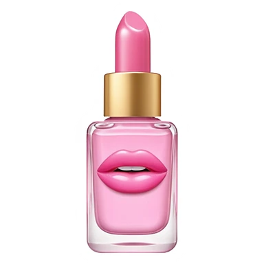 Light pink lip oil sticker