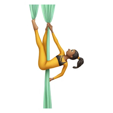 aerial silk woman sticker