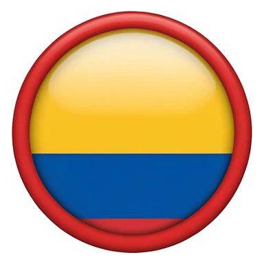 Bandera de colombia circular sticker