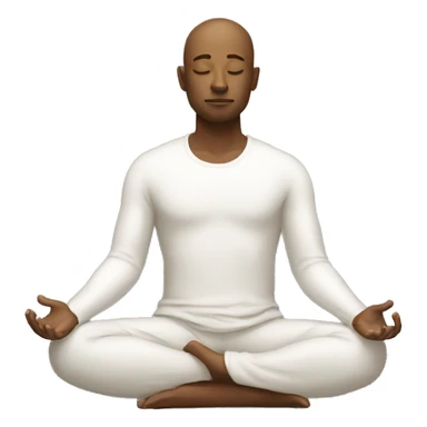 Man meditating  sticker