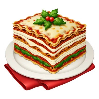 lasagna Christmas sticker