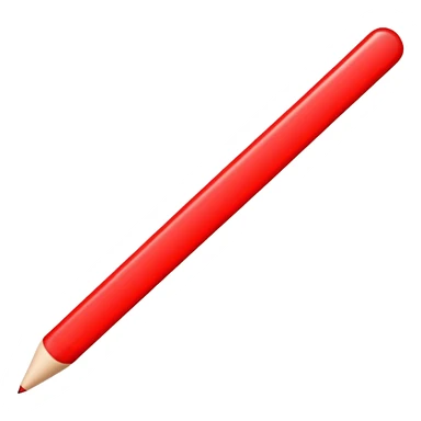 Create a long thin straight red line  sticker