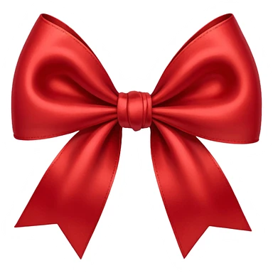 soft red bow sticker