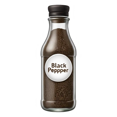 black pepper bottle sticker