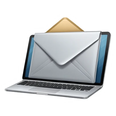 envelope digital laptop sticker