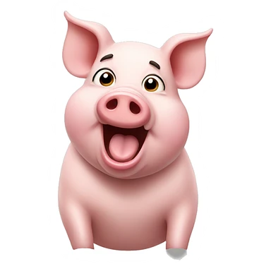 Singing pig sticker